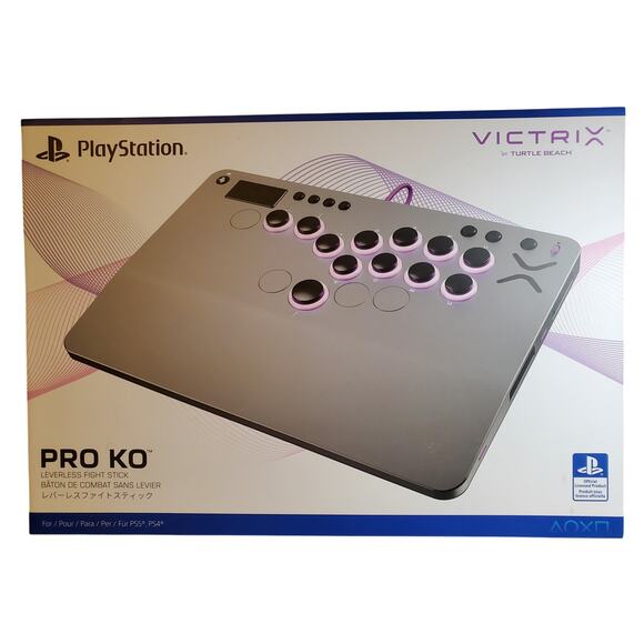 Turtle Beach Victrix Pro KO Leverless Fight Stick For PS4/5 Custom Tekkin 8 Etch - Picture 3 of 4